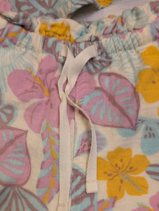 Cat & Jack Girls Floral Tank and Shorts Set - Yellow, Pink, Gray, Blue - Picture 7 of 13